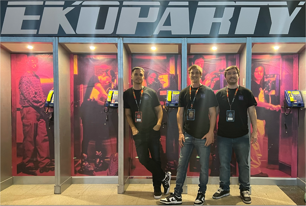 Equipo de ZULA en la Ekoparty 2025